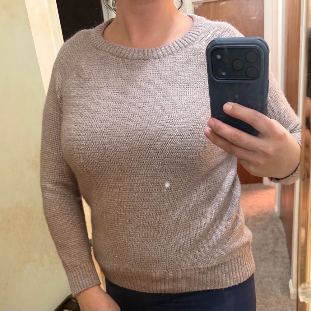Mossimo knit sweater pastel pink Xlarge